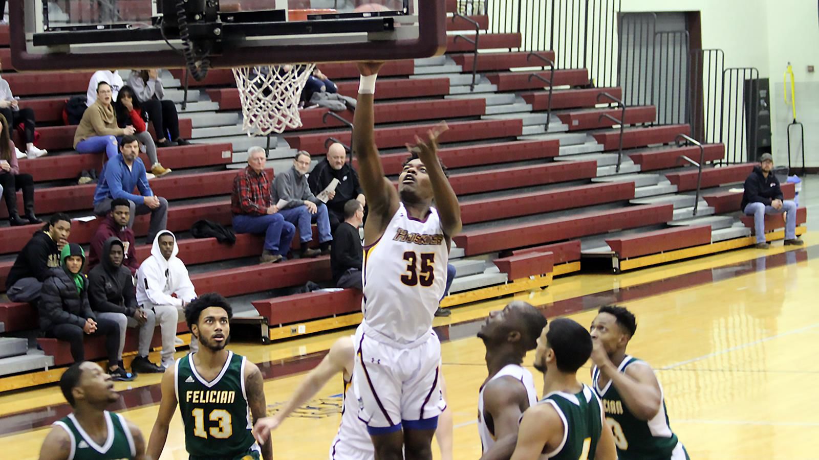 BU Men's Basketball - Men's Hoops Bounces Back For 77-72 Victory Over Felician Wednesday Night